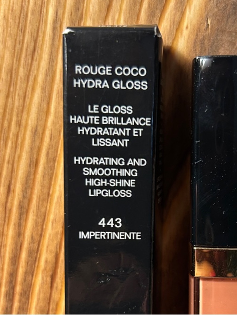 CHANEL Rouge Coco Hydra Gloss Lip Gloss - Impertinente 443 (Brown) - Picture 2 of 4